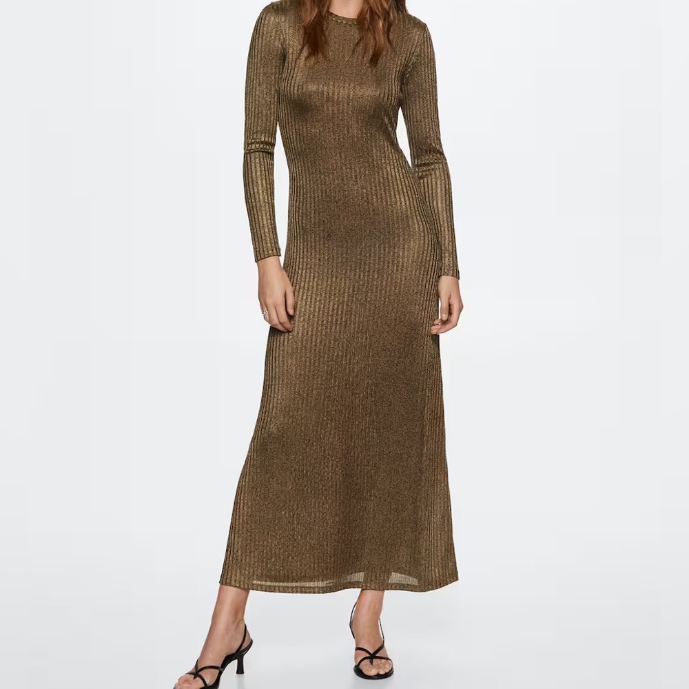 Mango Ribbed Long Dress - Picture 5 of 6